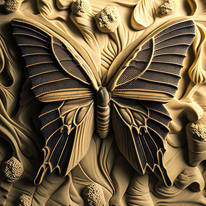 3D модель Papilio polytes (STL)